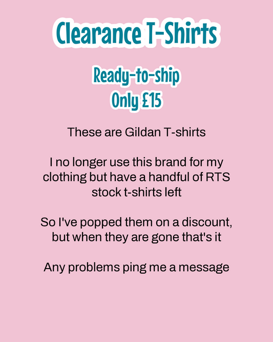 Clearance T-Shirts - Ready-to-ship