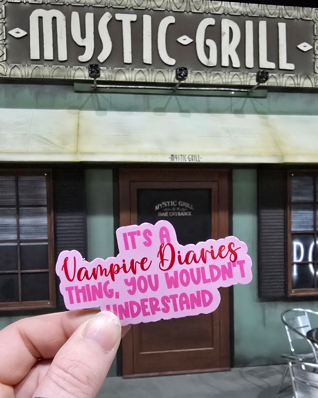 Waterproof Sticker - It's a Vampire Diaries thing - Fandom Sticker - Funny Sticker