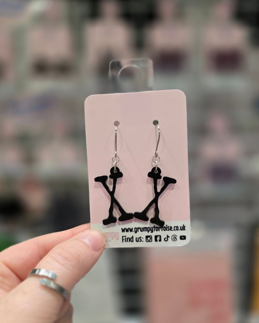 Acrylic Earrings - X-Files - Red Glitter Acrylic - Fandom - Gift