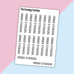 Order Stickers Mini Text Stickers