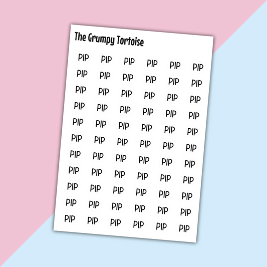 PIP Mini Text Stickers
