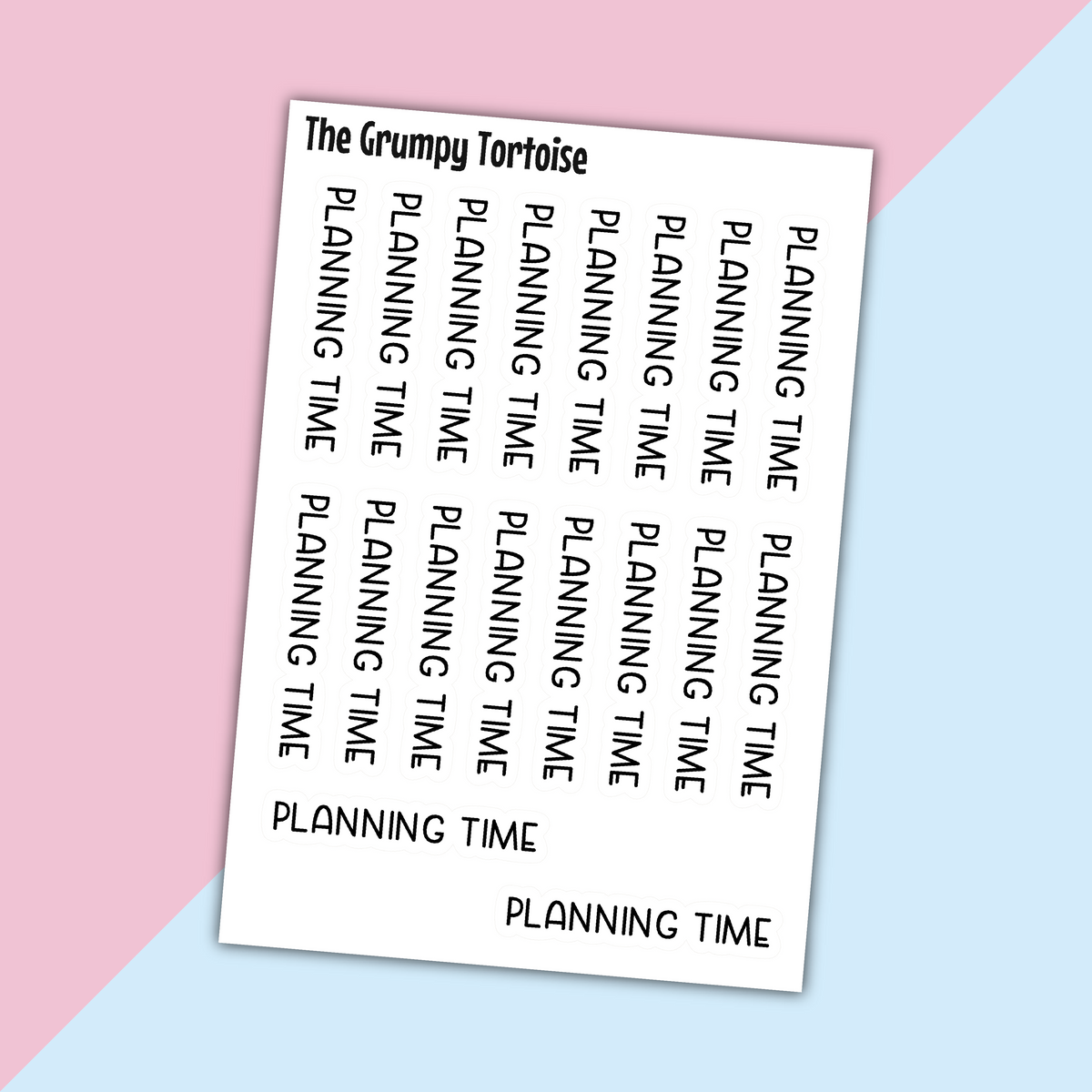 Planning Time Mini Text Stickers