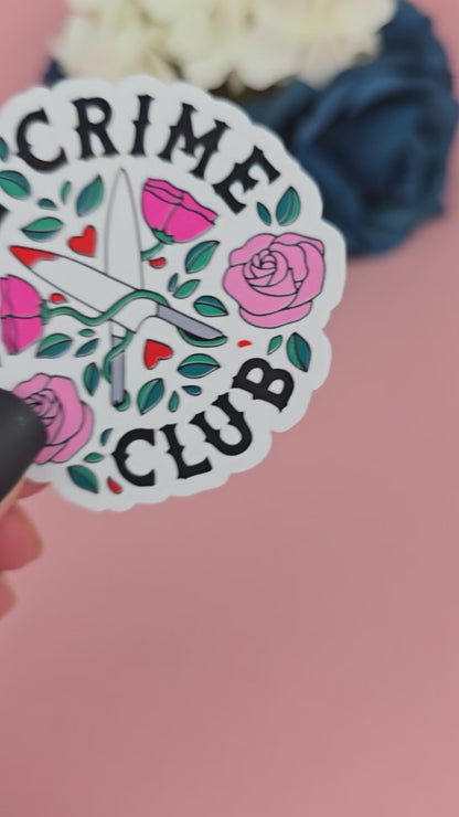 True Crime Club Die Cut Sticker