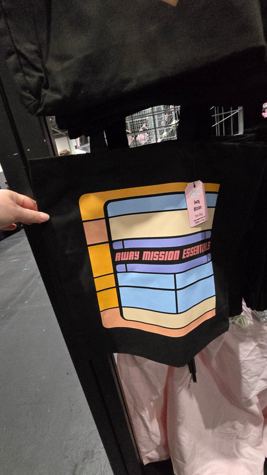 Away Mission Supplies Tote Bag - TNG Inspired Fandom Tote - Subtle Geek Gift for TV Fans