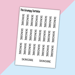 Skincare Mini Text Stickers