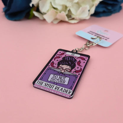 Acrylic Keyring - The Smut Reader Tarot Card Keyring - Book - Gift